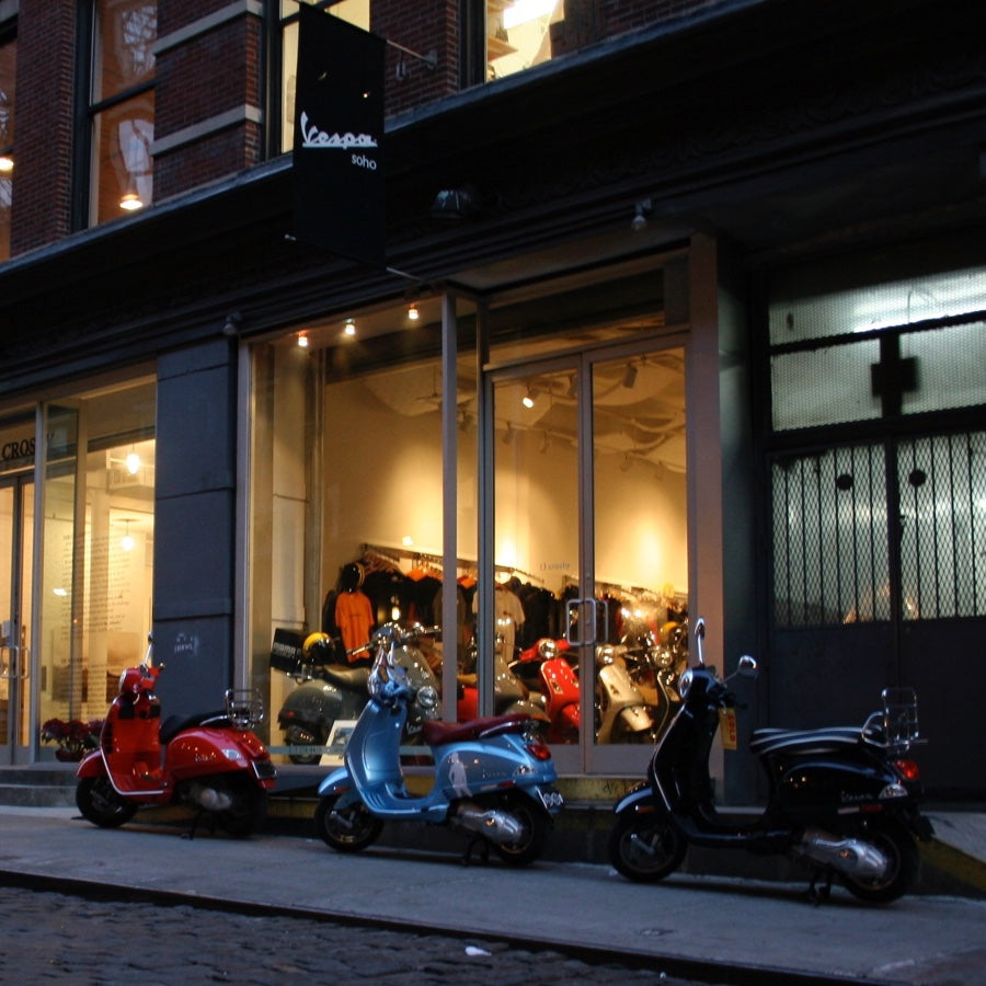 The NYC Vespa shop.